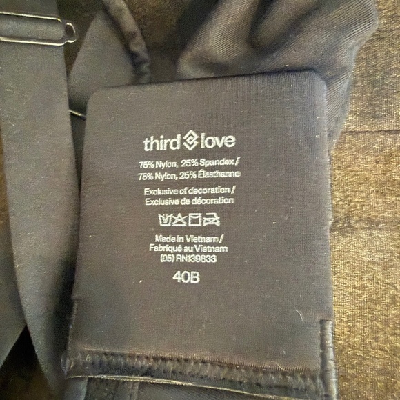 ThirdLove Front-close T-shirt bra Black 40B NWT - Picture 6 of 6